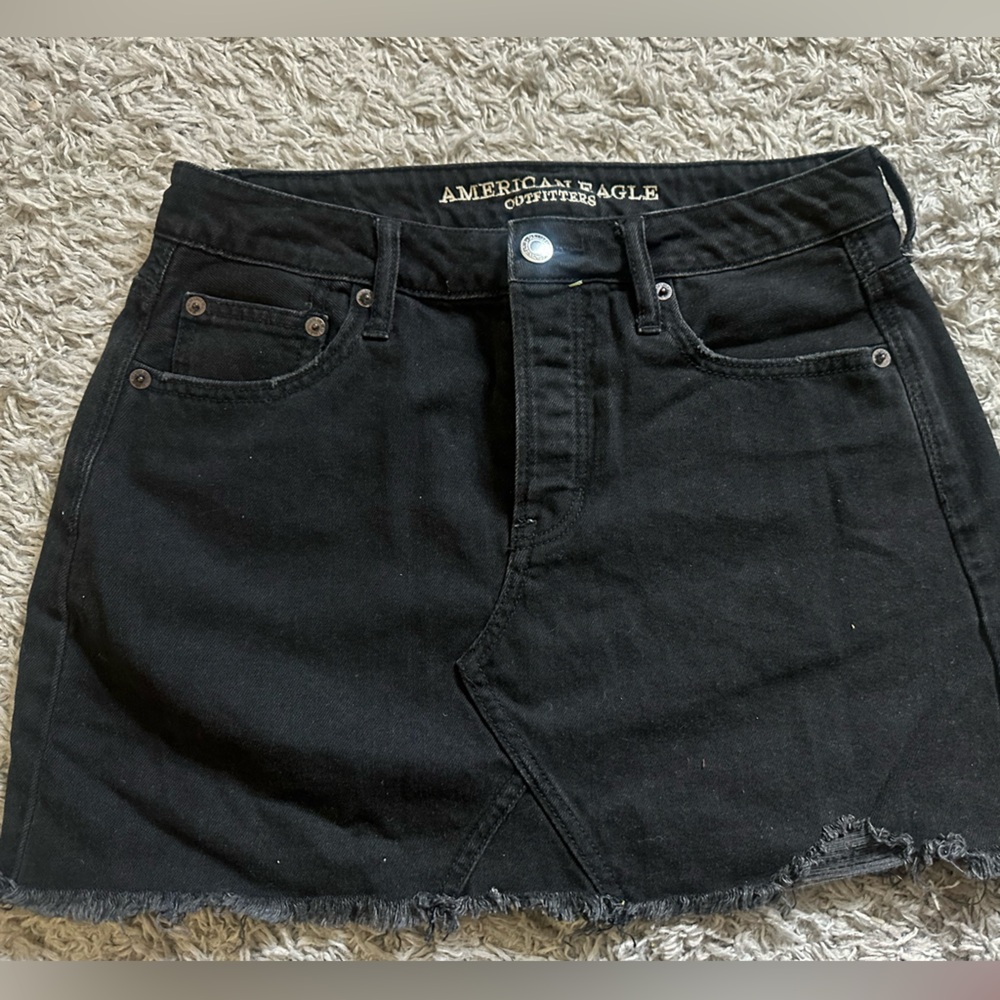 American Eagle Outfitters Black Denim Skirt
